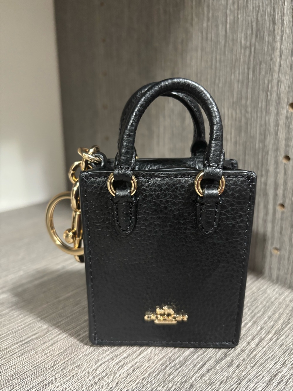 Coach North/South Mini Tote Bag Charm - Style CU280